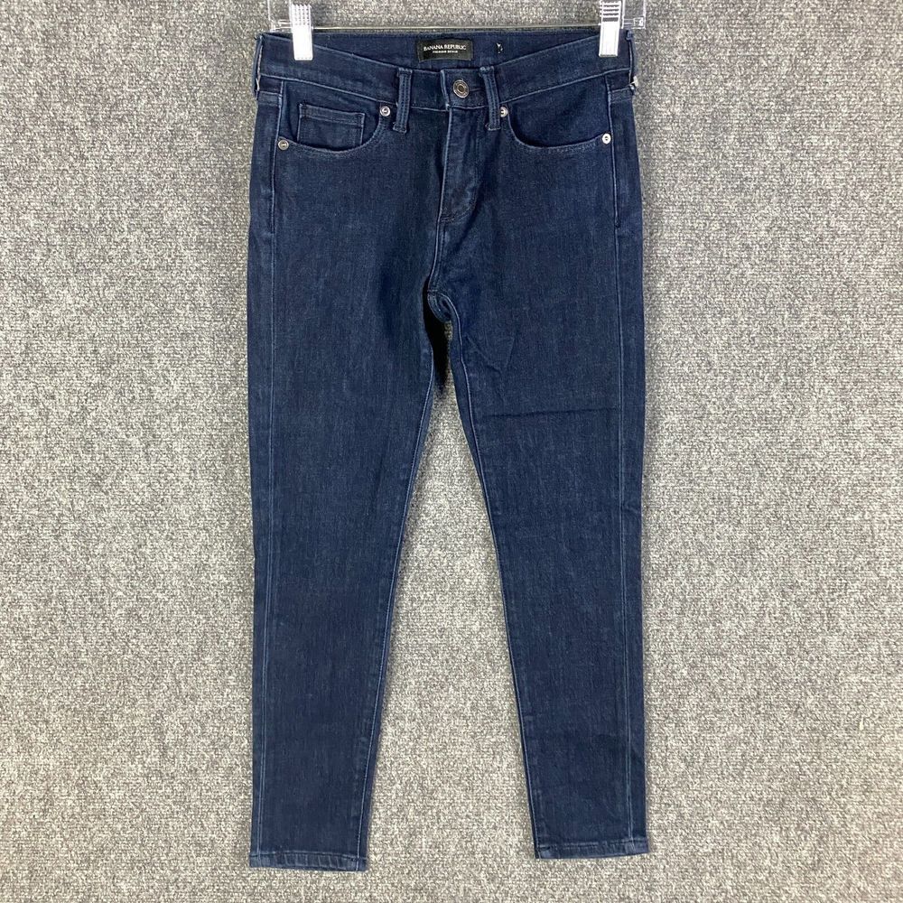Banana Republic Jeans Women's Size 25 Petite Skinny Denim Cotton Blend